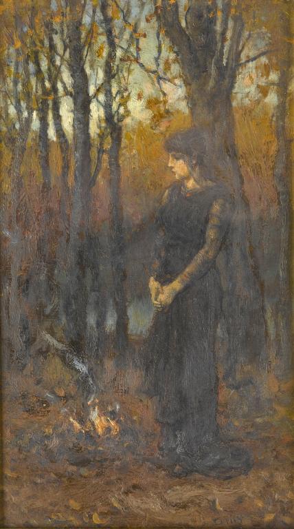 Appraisal: GEORGE HENRY BOUGHTON RA RI ROI - THE LONELY VIGIL