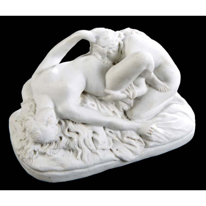 Appraisal: Continental School Lesbian Lovers th c erotic parian figure H