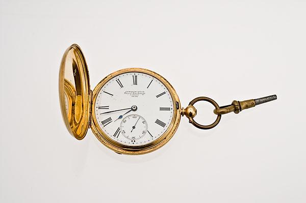 Appraisal: GOLD HUNTING POCKET WATCH BY JAMES MURRAY LONDON English ca