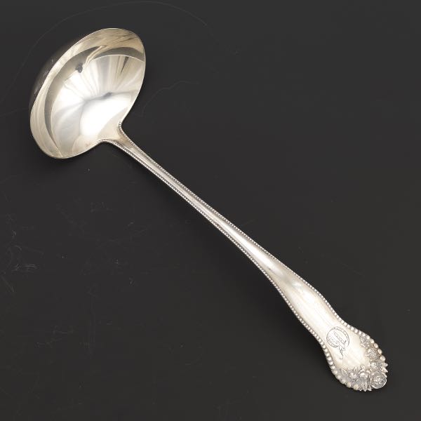 Appraisal: GORHAM STERLING SILVER LADLE LANCASTER PATTERN Sterling soup or punch