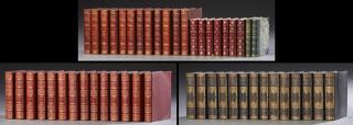 Appraisal: Group of Forty-Nine Decorative Leather Bound Books titles available on