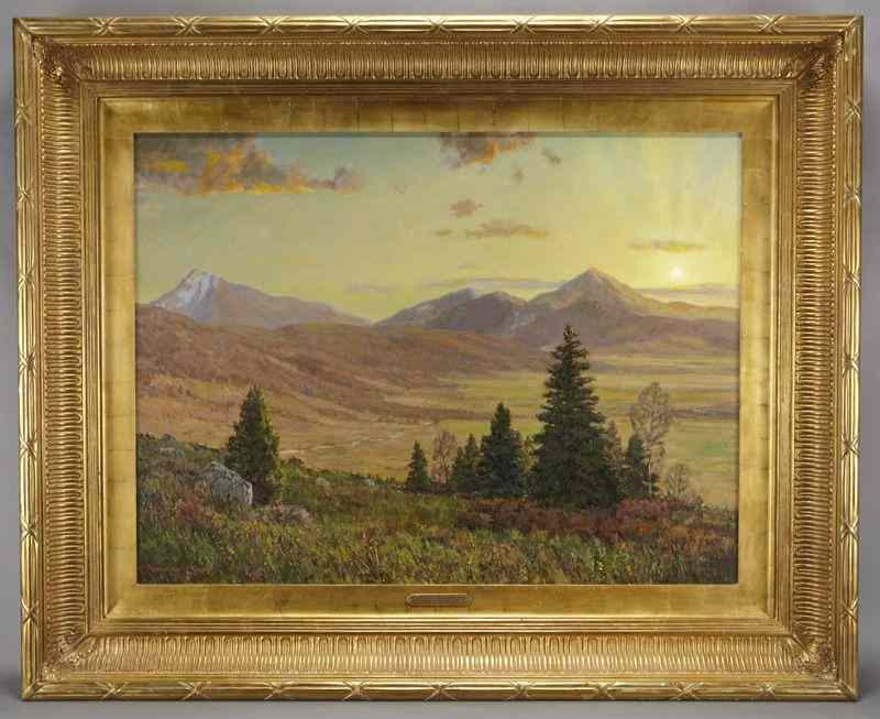 Appraisal: Stapleton Kearns ''Paradise Valley-Bozeman Montana'' oil painting on canvas Canvas