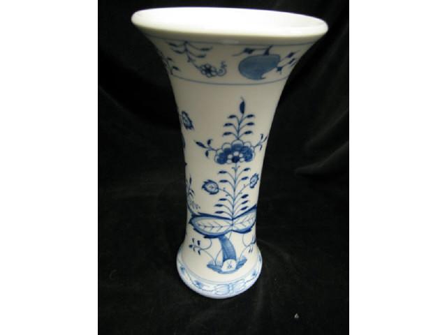 Appraisal: Meissen Blue Onion Porcelain Vase tall crossed swords mark excellent