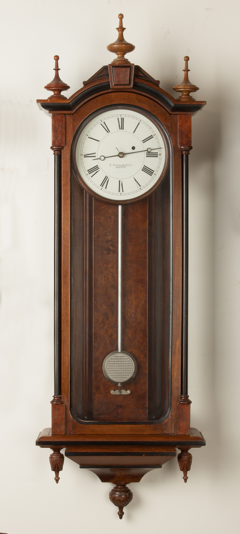 Appraisal: E Howard and Co Vienna Wall Regulator Boston MA Walnut