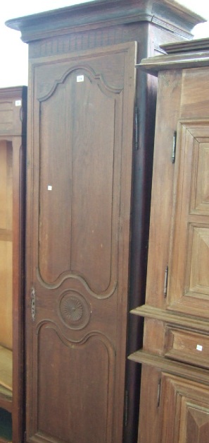 Appraisal: A th century oak framed armoire the plain moulded cornice