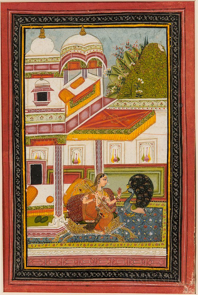 Appraisal: Painting of Gujari Ragini from a Ragamala Series Painting of