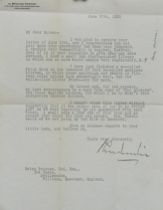 Appraisal: Letter by A Edward Newton June A typed letter by