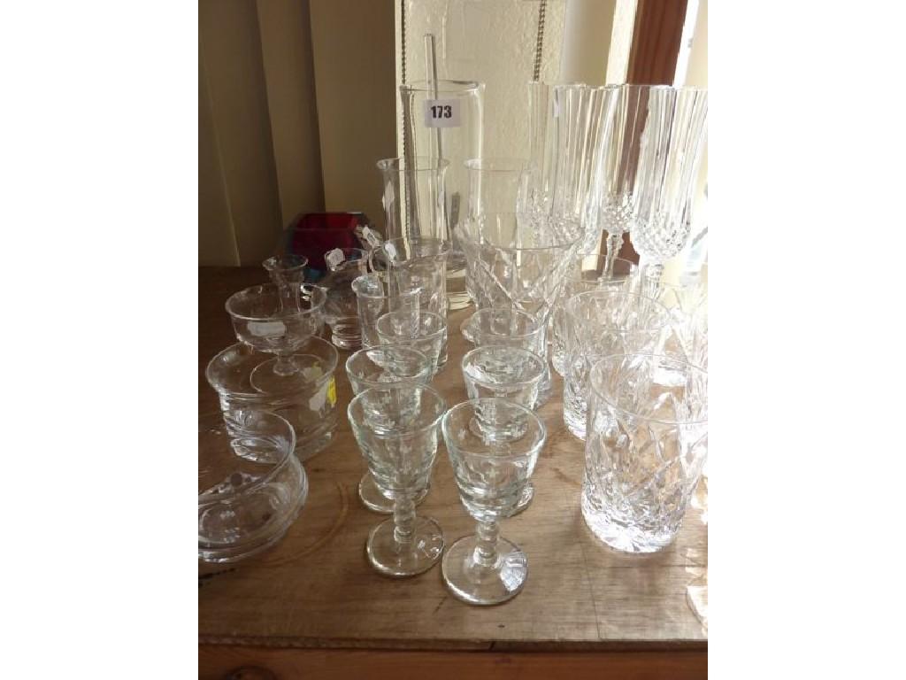 Appraisal: A large quantity of crystal style glass possibly Stourbridge including