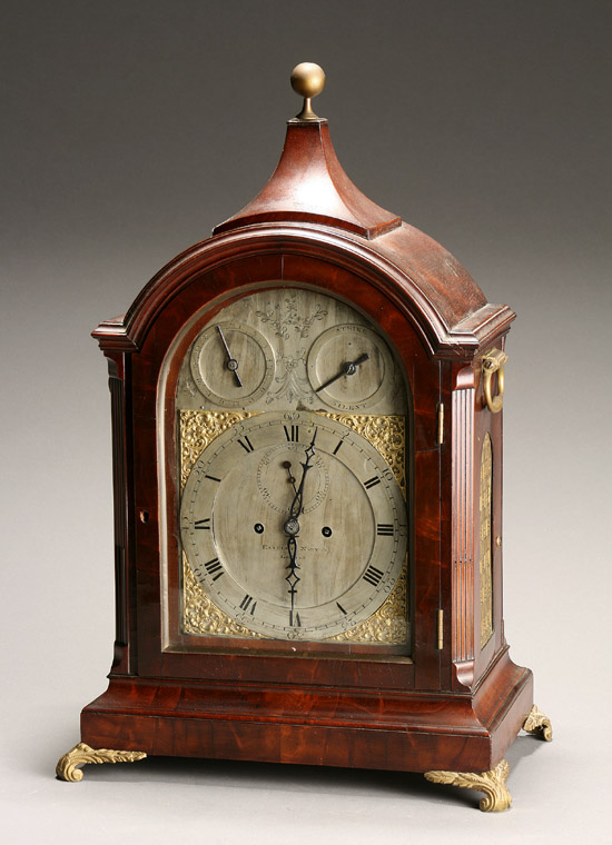 Appraisal: George III Mahogany Bracket Clock Eardley Norton London No Circa