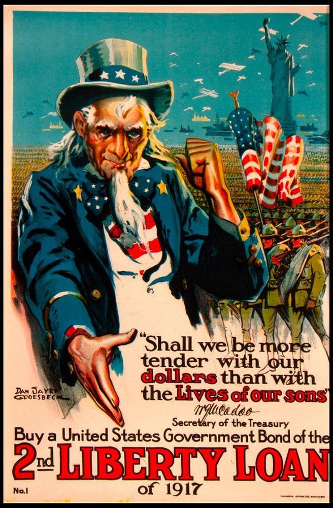 Appraisal: Daniel Sayre GROESBECK - Vintage World War I Poster Shall