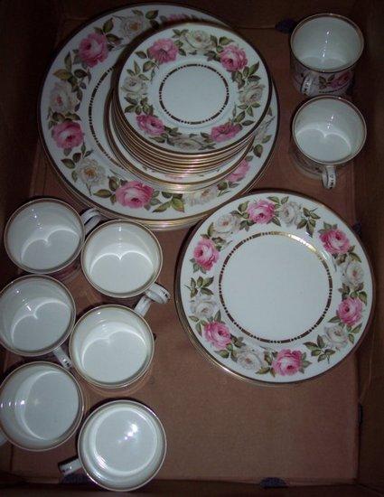 Appraisal: A Royal Worcester part dinner service Royal Garden pattern