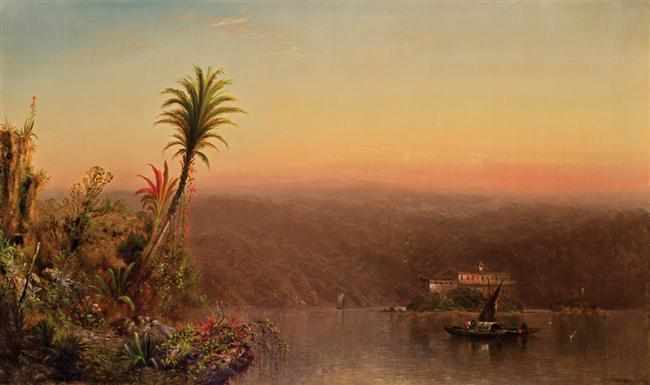 Appraisal: ELIZABETH GILBERT JEROME American - Tropical Sunset oil on canvas