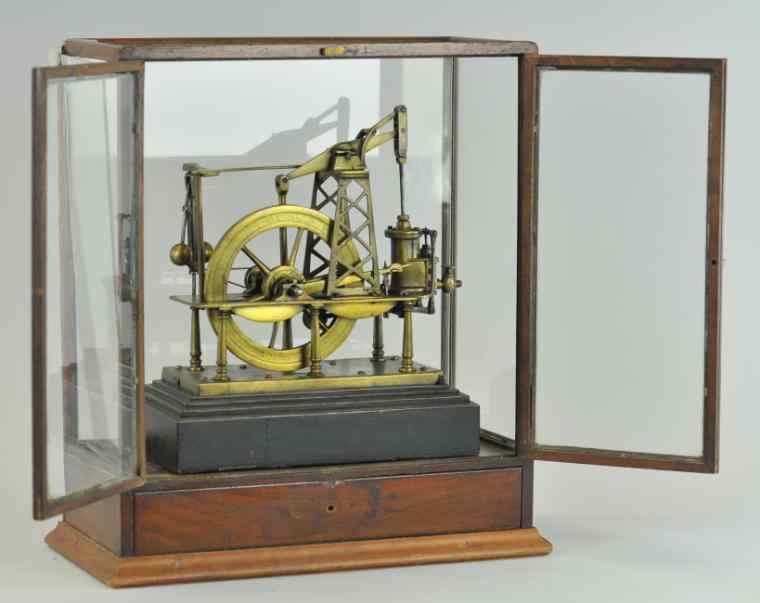 Appraisal: WALKING BEAM MODEL ENGINE Made of brass great tooling overall