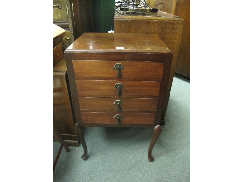 Appraisal: Mahogany music cabinet