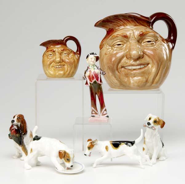 Appraisal: ROYAL DOULTON Seven pieces The Pearly Boy four figures of