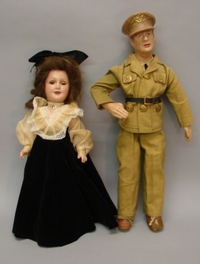 Appraisal: Pair of celebrity dolls IDEAL Deanna Durbin doll with sleep