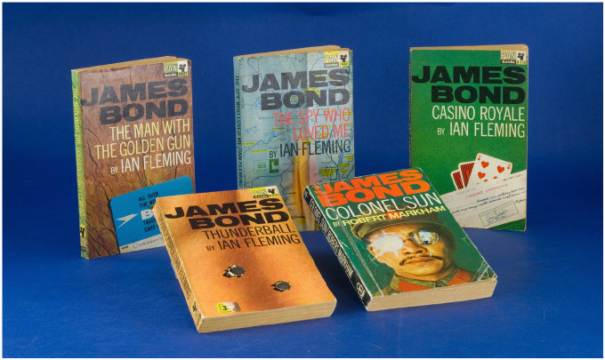 Appraisal: Collection of James Bond paper backs Thunderball Pan First paperback