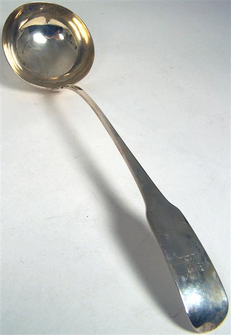 Appraisal: An Irish soup ladle Samuel Neville Dublin of Fiddle pattern