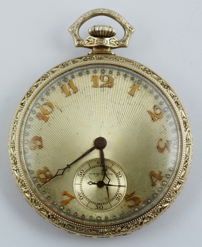 Appraisal: K WG Hamilton S OF mans pocket watch movement j