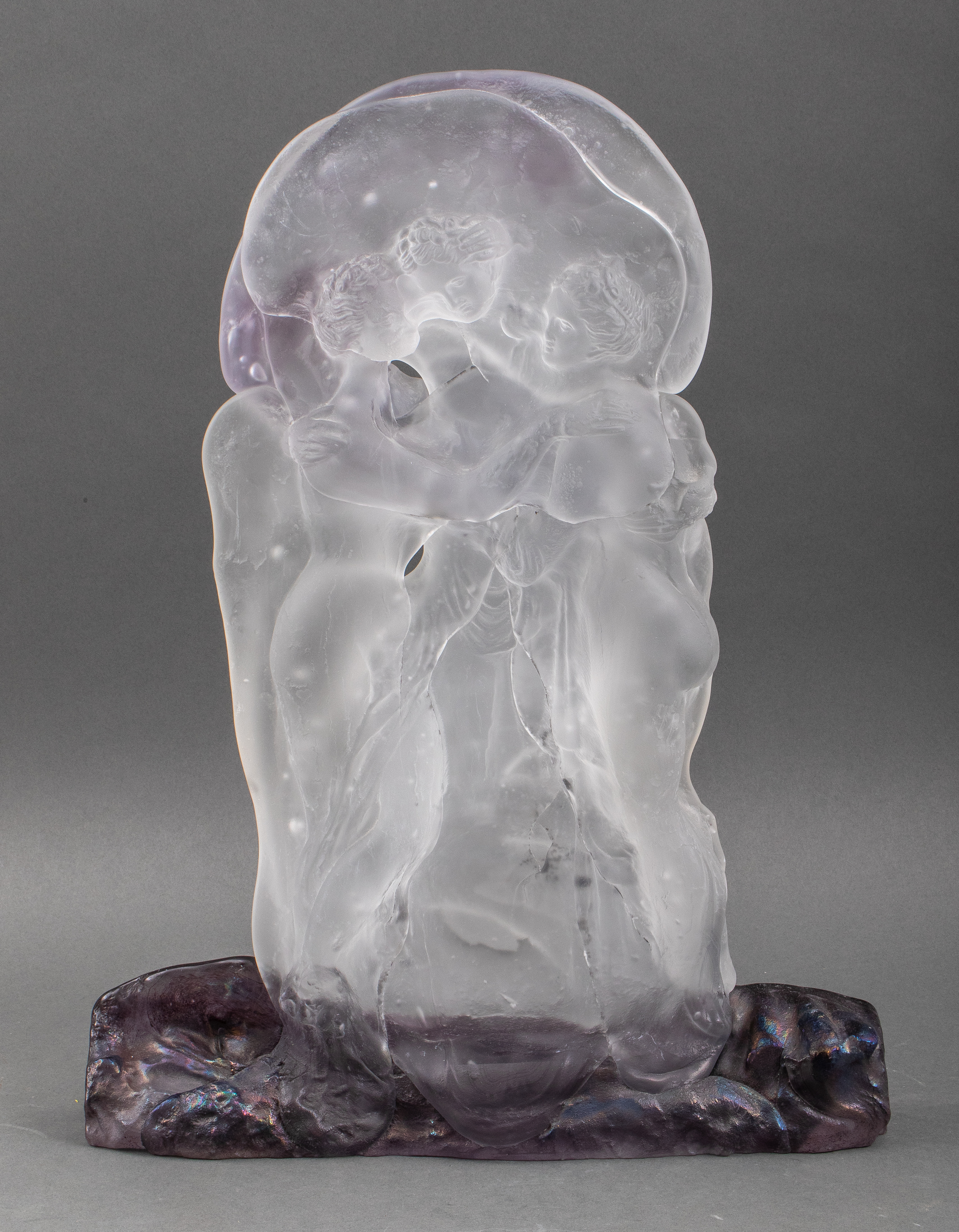 Appraisal: JEAN-CLAUDE NOVARO VESTAL VIRGINS ART GLASS Jean-Claude Novaro French -