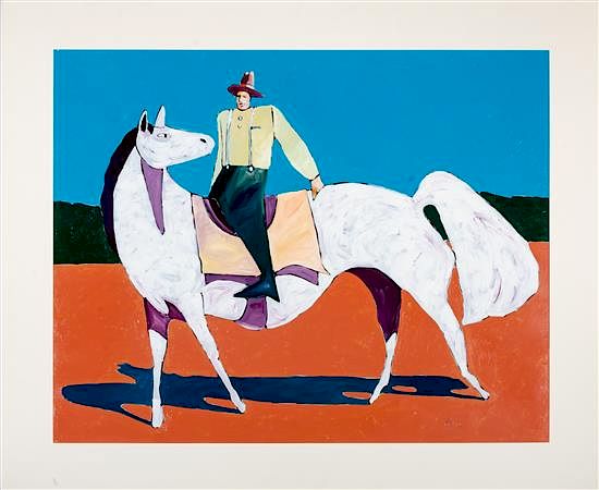 Appraisal: Thom Ross x inches Thom Ross american b Cowboy on