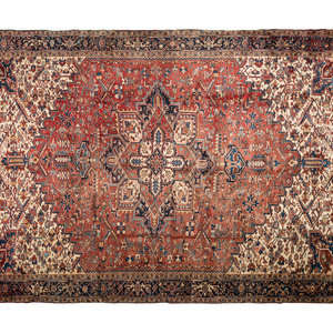 Appraisal: A Heriz Wool Rug th Century feet inches x feet