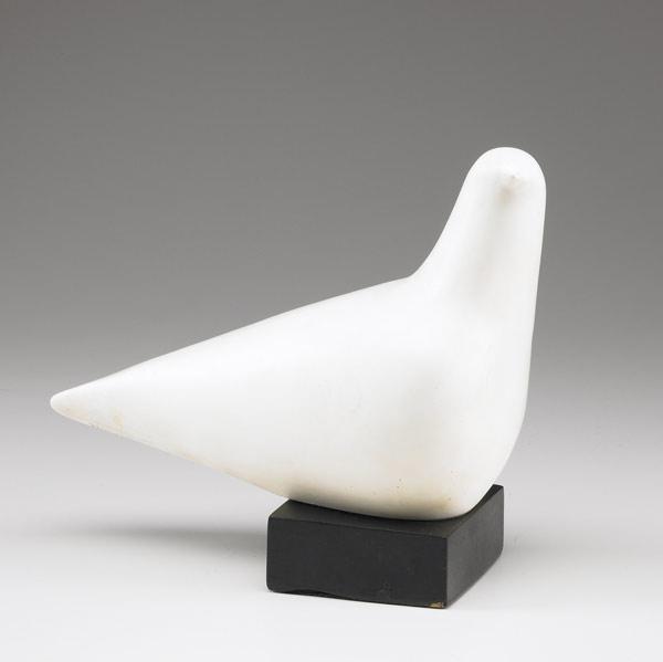 Appraisal: CLEO HARTWIG American - Dove resin on base Provenance Private