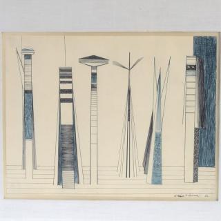 Appraisal: Attilio Salemme drawing Attilio Salemme drawing Attilio Salemme American -