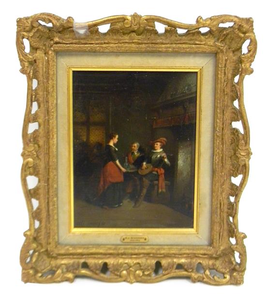 Appraisal: Hendricus Johannes Scheeres Dutch - c s genre scene of