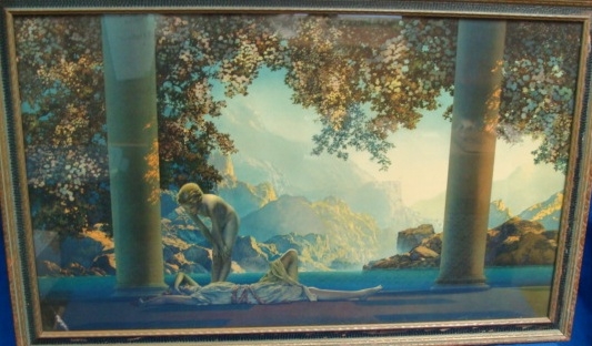 Appraisal: Maxfield Parrish American - DAYBREAK Color lithograph x in