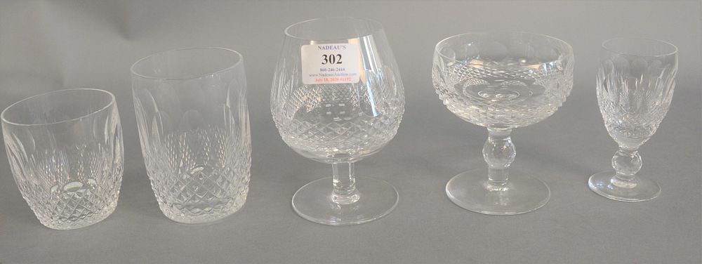 Appraisal: Forty Waterford Colleen glasses in different sizes to include large