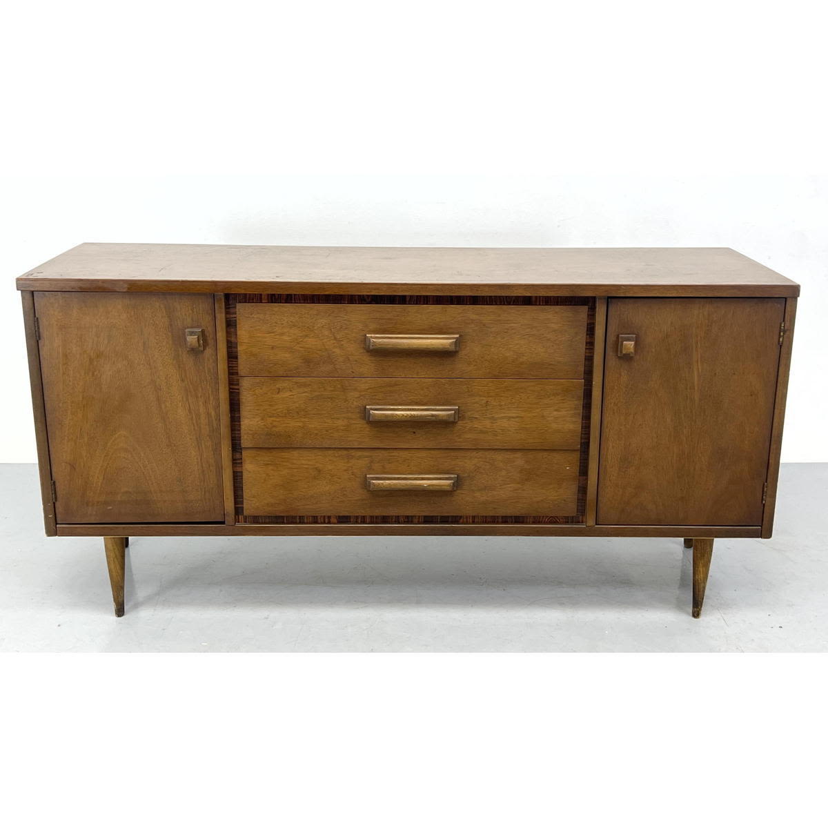 Appraisal: Bassett American Modern Low Chest Credenza Cabinet Dimensions H inches