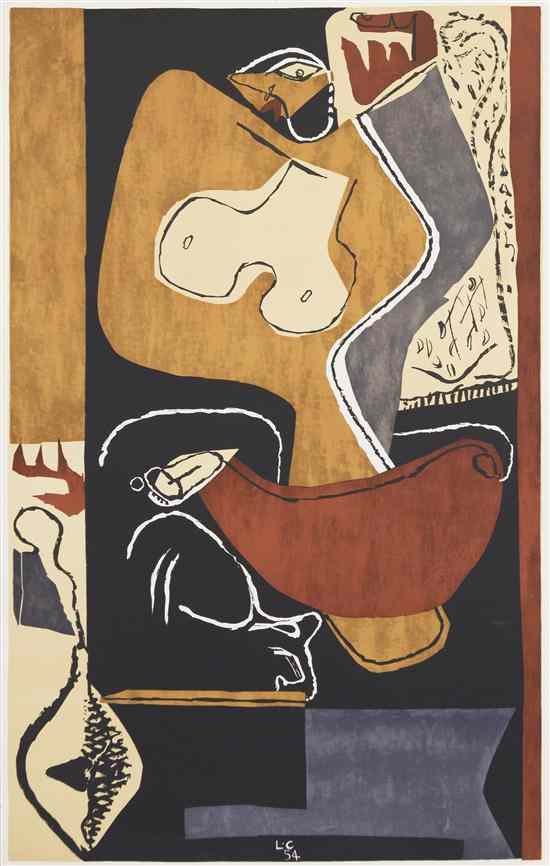 Appraisal: Le Corbusier French Swiss - Femme la Main lev e