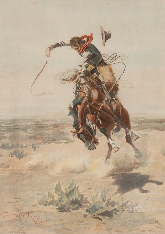 Appraisal: Charles Russell A Bad Hoss A Bad Hoss Artist Name