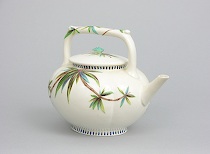 Appraisal: Wedgwood Cream Ware Teapot ca Decorated in the Bamboo style