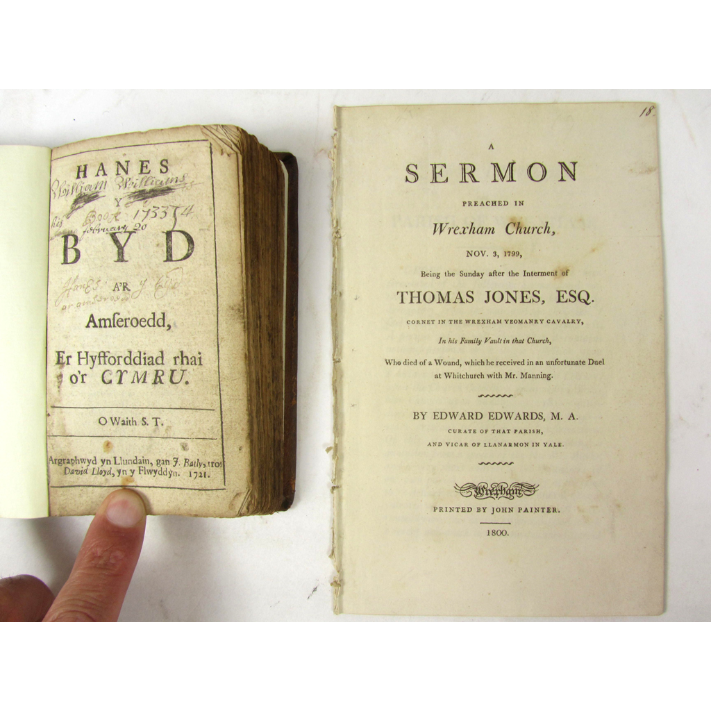 Appraisal: Wales items comprising Thomas Simon Hanes y Byd a'r Amseroedd