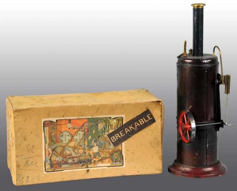 Appraisal: Carette Vertical Steam Engine Description In its original cardboard box