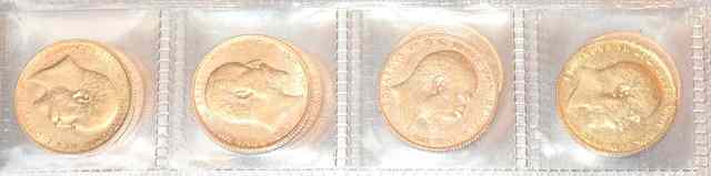 Appraisal: FOUR EDWARD VII GOLD SOVEREIGNS X