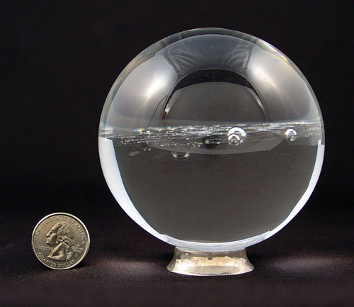 Appraisal: STEUBEN CRYSTAL GALAXY ORB Designed by Donald Pollard crystal orb