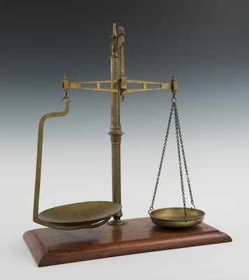 Appraisal: Brass Balance Scale by Bartlett Son Limited Bristol English Late