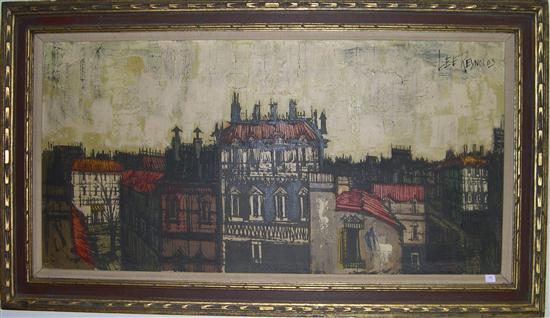 Appraisal: Lee Reynolds American th C oil on canvas ''City House