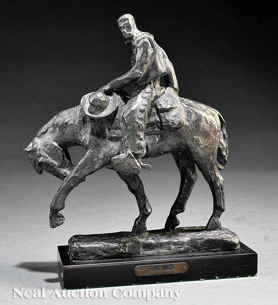 Appraisal: Harry Jackson American b Trail Boss after bronze initialed dated