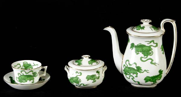 Appraisal: A Wedgwood part dinner service in the 'Chinese Tigers' pattern