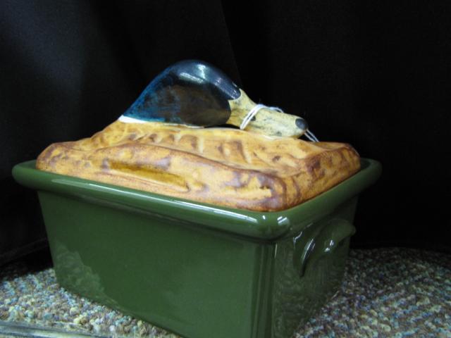 Appraisal: French Pillivuyt LaMalle NY porcelain lidded tureen mold with mallard