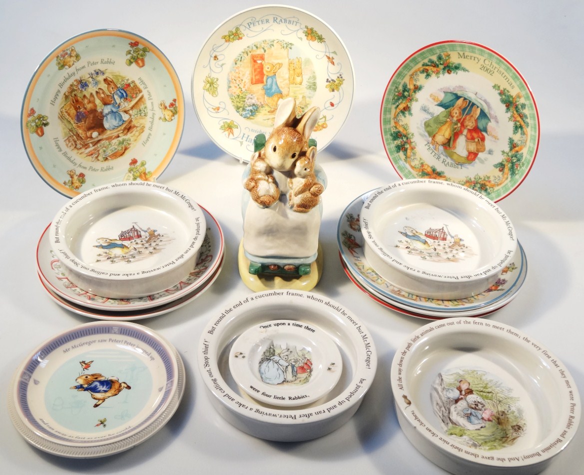 Appraisal: Various Wedgwood and other Beatrix Potter pottery to include transfer