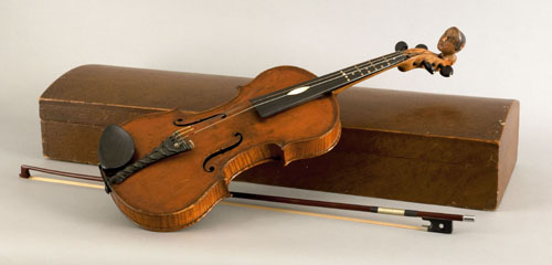 Appraisal: New York maple violin labeled by Frederic D Rich Yonkers