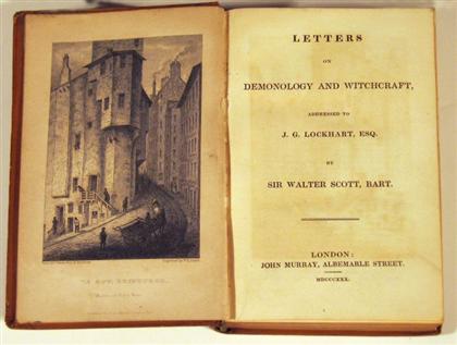 Appraisal: vol Scott Sir Walter Letters on Demonology and Witchcraft London