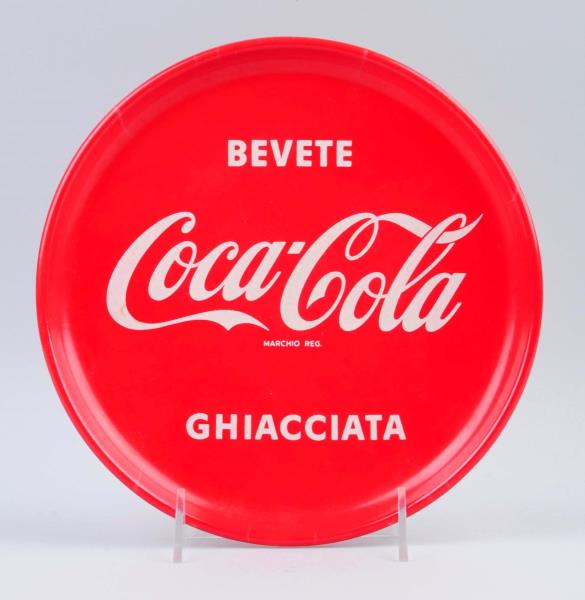 Appraisal: Foreign Heavy Plastic Coca - Cola Serving Tray 's an