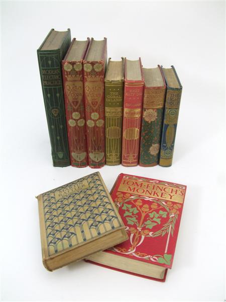 Appraisal: GLASGOW STYLE COLLECTION OF BINDINGS CIRCA Talwin Morris and others