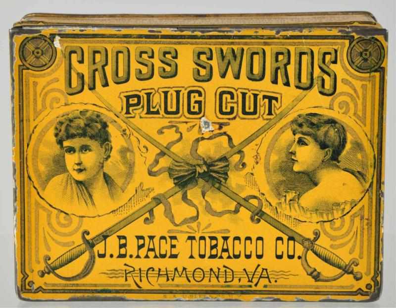 Appraisal: Cross Swords Square Corners Tin Some edge wear and paint